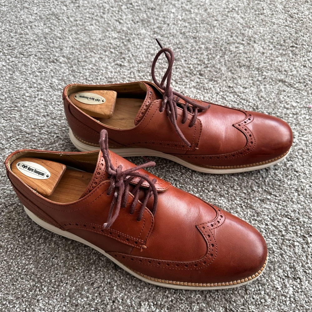 Cole Haan Brown Leather Oxfords